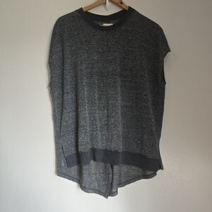 Zara Dark Gray Shimmer Top